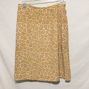 Giraffe Print Skirt